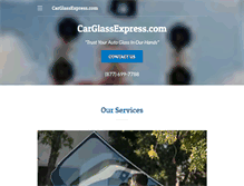 Tablet Screenshot of carglassexpress.com